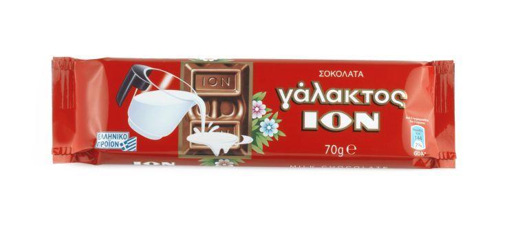 Σοκολάτα γάλακτος ΙΟΝ (70g)