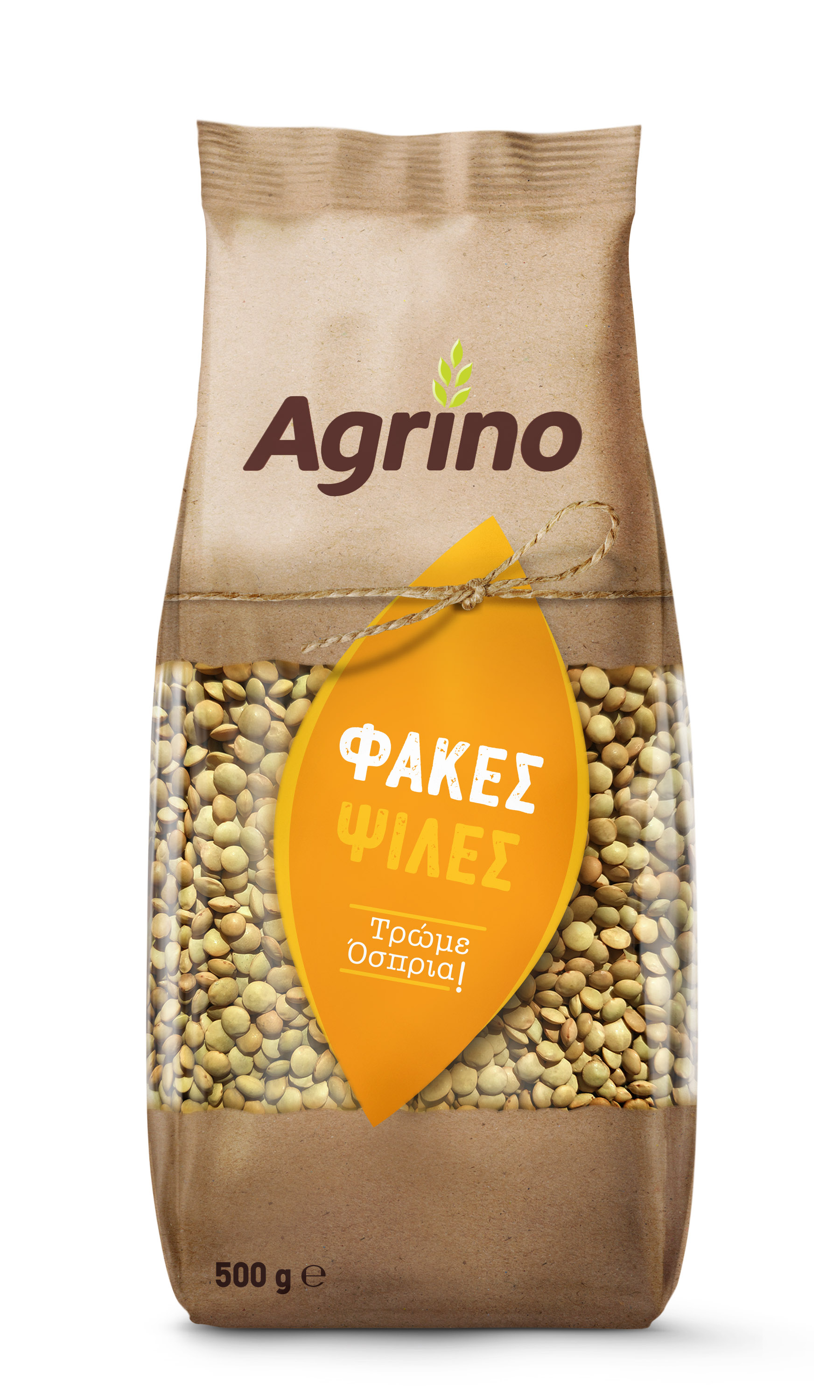 Φακές Ψιλές ΟΓΠ* Φαρσάλων Agrino (500 g)