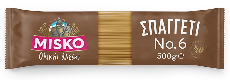 Σπαγγέτι Νο 6 Ολικής Άλεσης Misko (500 g)