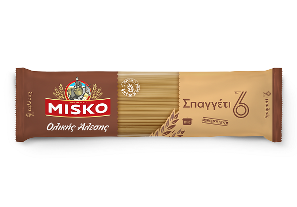 Σπαγγέτι Νο 6 Ολικής Άλεσης Misko (500 g)