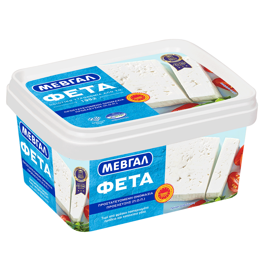 Τυρί Φέτα Π.Ο.Π. σε τάπερ Μεβγάλ (400 g)