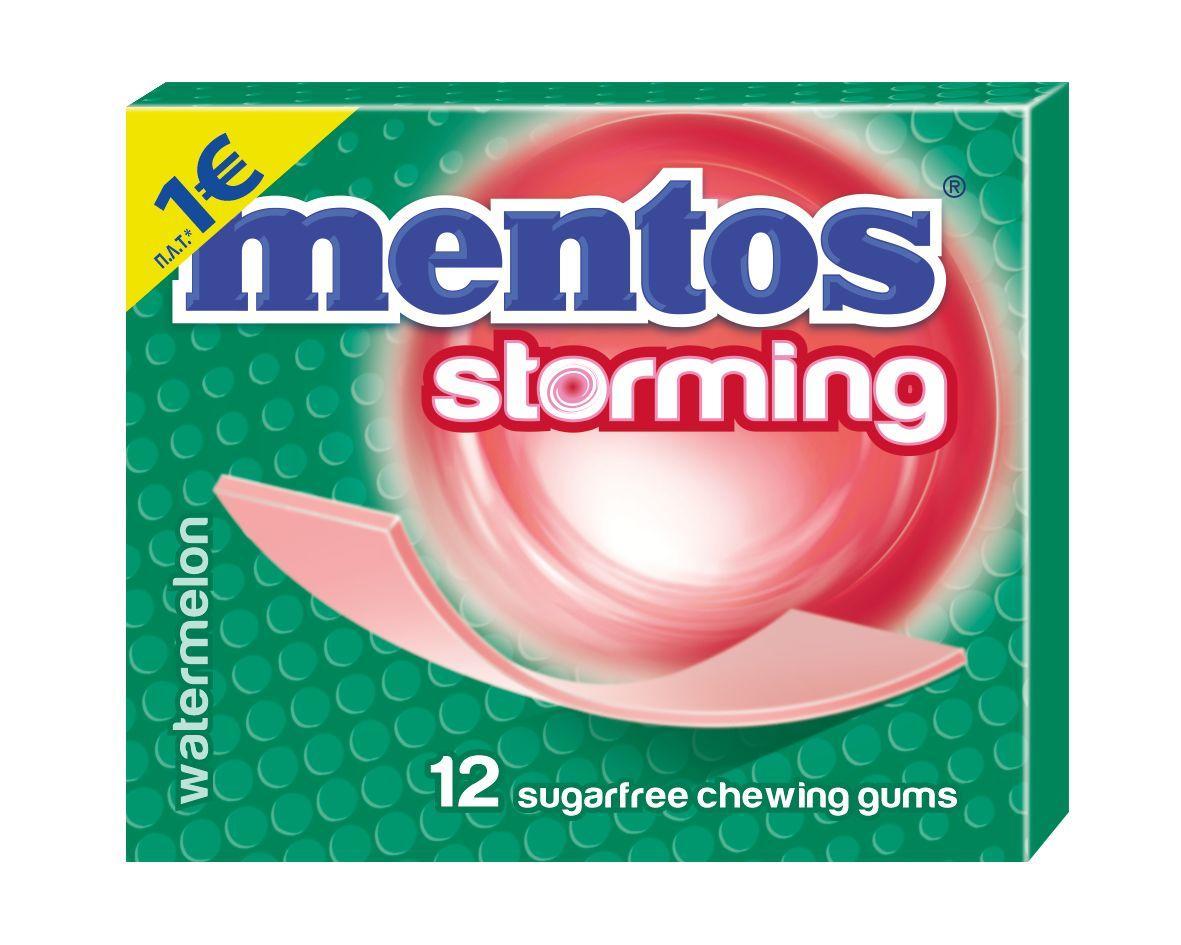 Τσίχλες Καρπούζι Storming Mentos (33 g) 1
