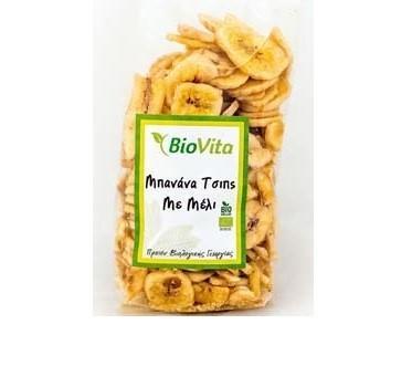 Μπανάνα Chips με Μέλι βιολογικά Biovita (200 g)