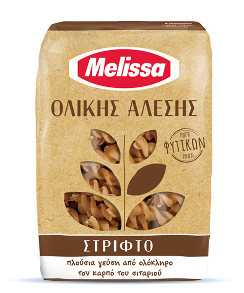 Στριφτό Ζυμαρικό Ολικής Άλεσης Melissa (500 g)