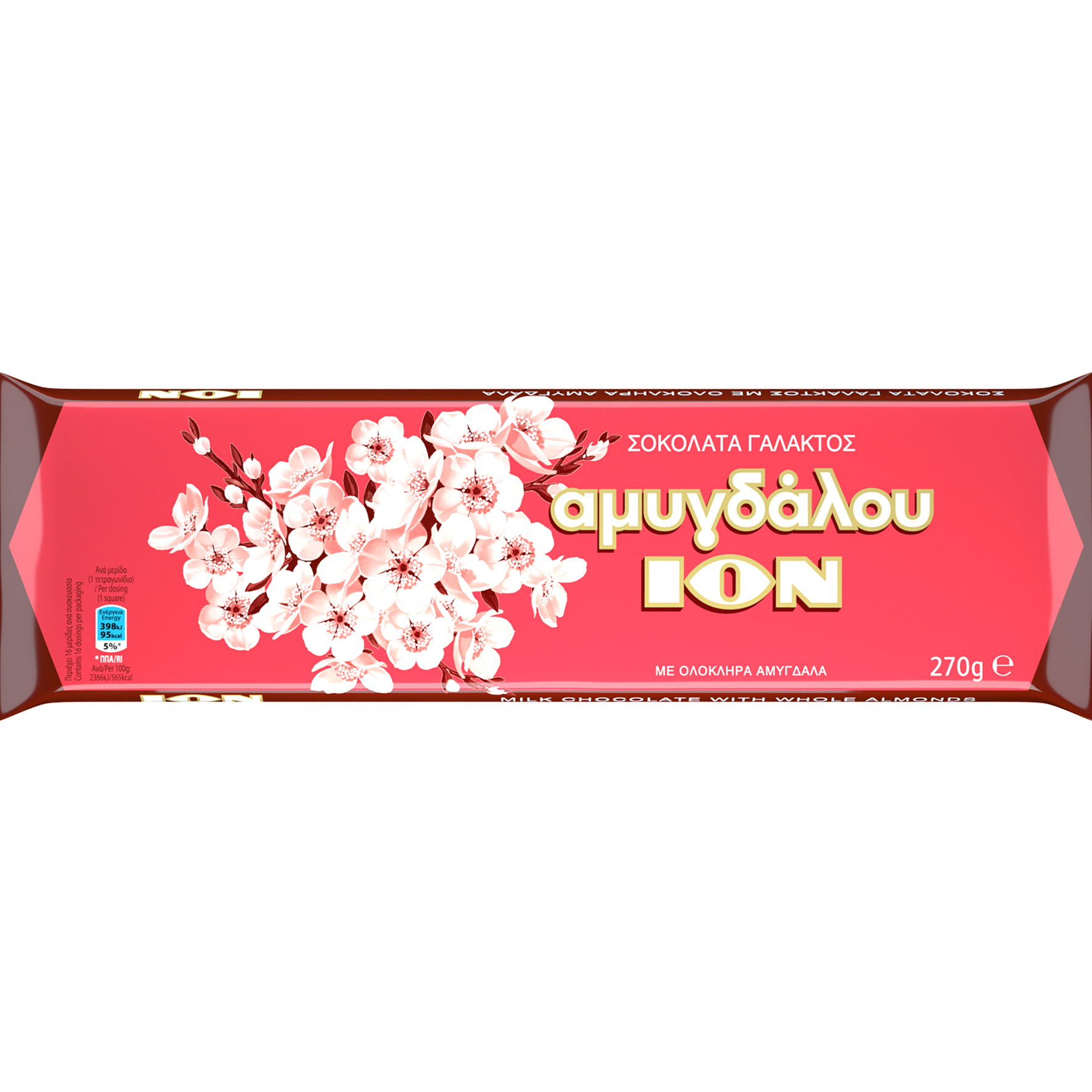 Σοκολάτα γάλακτος Αμυγδάλου ΙΟΝ (270 g)