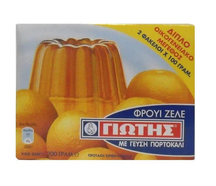 Φρουί Ζελέ Πορτοκάλι Οικογενειακή Συσκευασία Γιώτης (200 g)