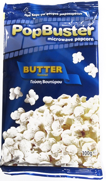 Popbuster Pop Corn Γεύση Βουτύρου για Μικροκύματα Popbuster (100g)