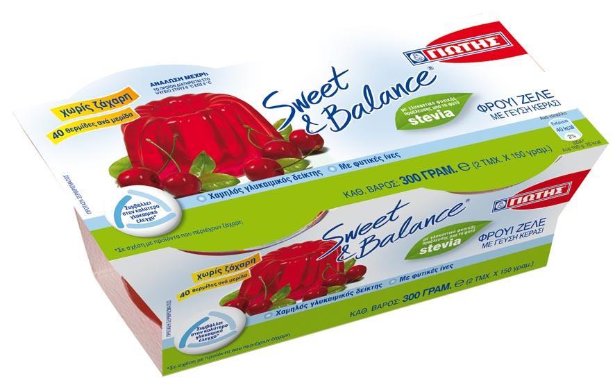 Φρουί Ζελέ Κεράσι Sweet N’ Balance Γιώτης (2x150g)