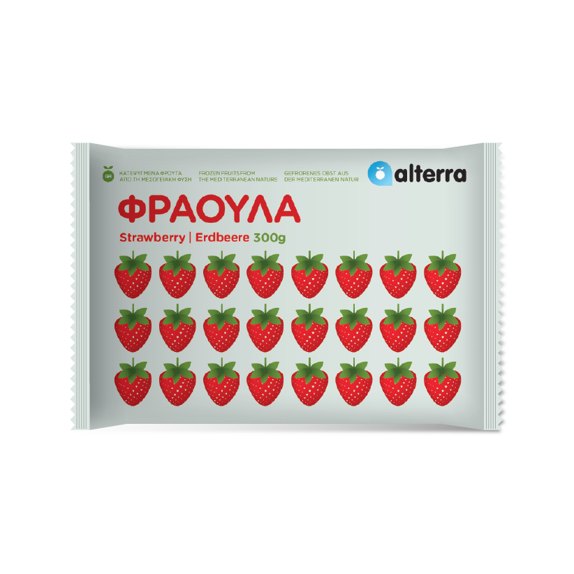 Φράουλες Κατεψυγμένες Ολόκληρες Alterra (300 g)