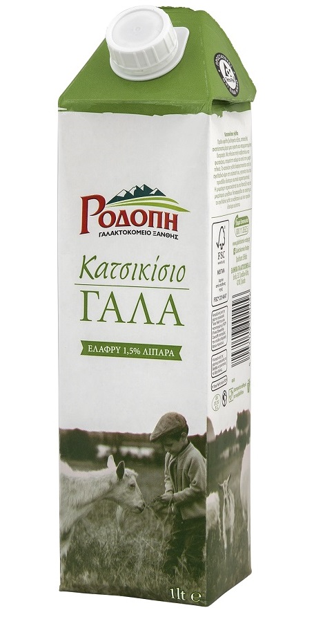 Γάλα κατσικίσιο ελαφρύ 1,5% λιπαρά Ροδόπη (1lt)