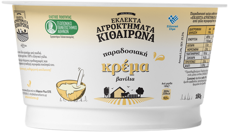Κρέμα βανίλια Αγροκτήματα Κιθαιρώνα (180g)