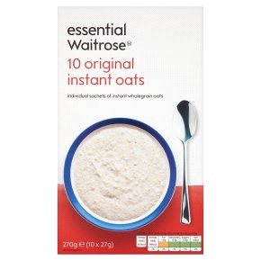 Νιφάδες Βρώμη Στιγμής Mερίδες Φάκελλακι Waitrose (10×27 gr)