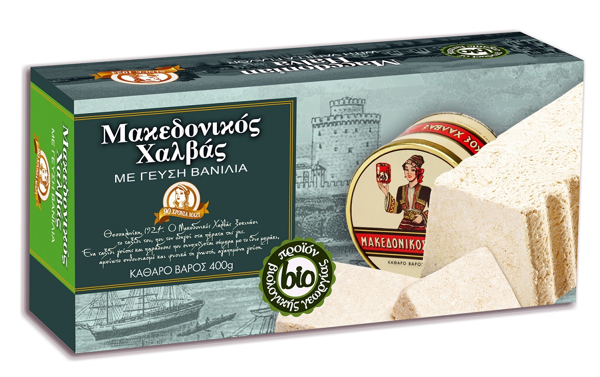 Χαλβάς με Βανίλια Βιολογικός Μακεδονικός (400 g)