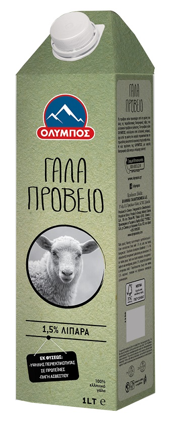 Γάλα Πρόβειο 1.5% Λιπαρά Όλυμπος (1.0 lt)