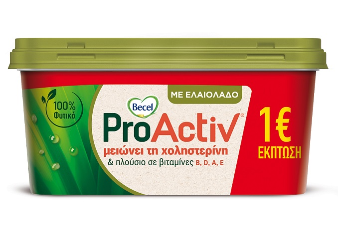 Μαργαρίνη με Ελαιόλαδο Becel Pro-activ (500g) -1€