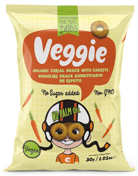 Βιολογικό Σνακ Δημητριακών με Καρότο The Bee Bros (30g)