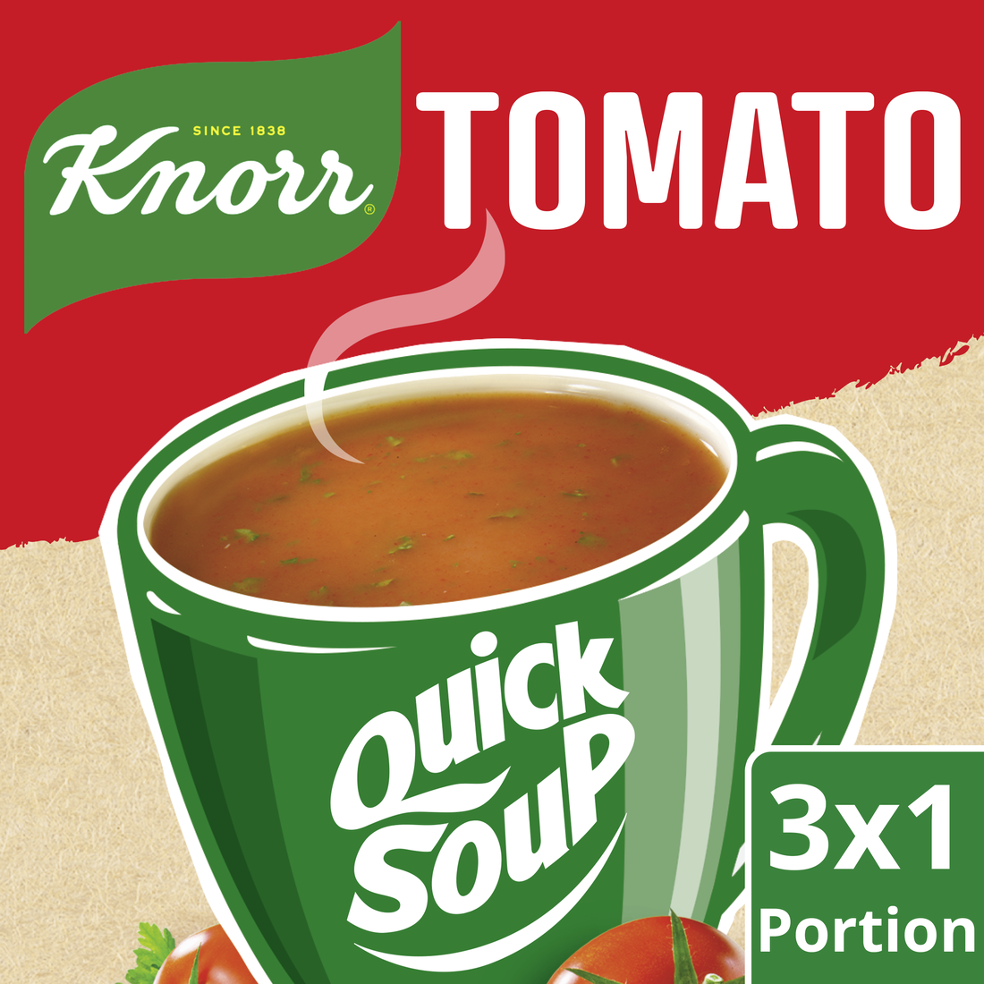 Ελαϊς-Unilever Hellas Α.Ε. Τοματόσουπα Quick Snack Knorr (60 gr)