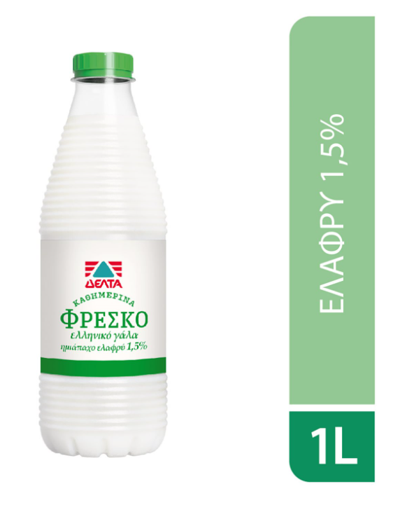 Δέλτα Γάλα Φρέσκο Ελαφρύ Καθημερινά Δέλτα (1 lt)