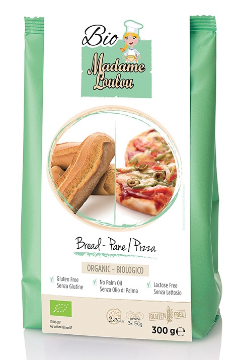 Μείγμα Βιολογικό για Ψωμί & Πίτσα Madame Loulou (300 g)