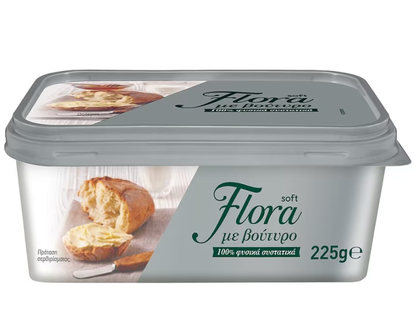 Upfield Μαργαρίνη με 79% Λιπαρά Flora Soft (225 g)