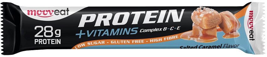 Healthier Choice Μπάρα Πρωτεΐνης Salted Caramel MOOVEAT VITAMIN PLUS (80g)