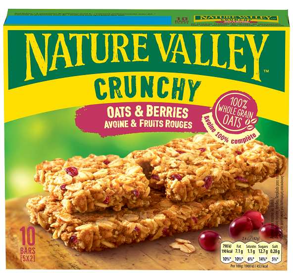 Nature Valley Μπάρες δημητριακών Oats & Cranberries Nature Valley (5x42 g)