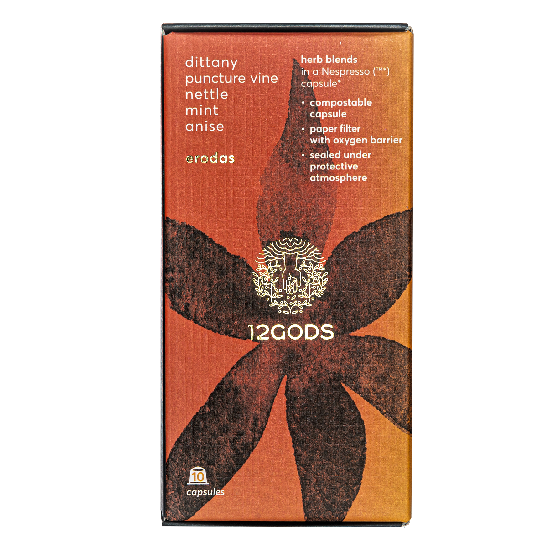 12 Gods Κάψουλες Τσάι Βοτάνων Erodas Revitalizing Elixir 12 GODS 10τμχ