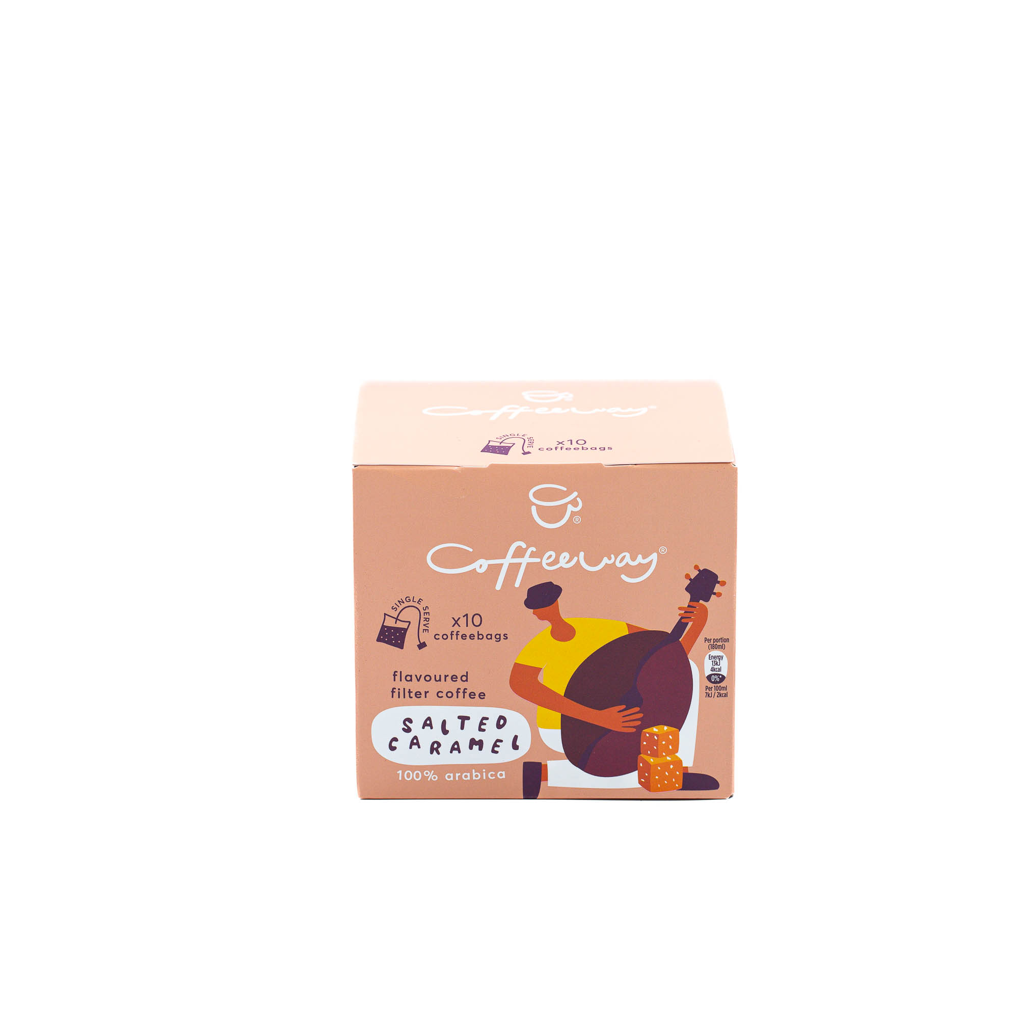 Cafetex Καφές Φίλτρου Ατομικές Μερίδες Salted Caramel Coffeeway (10 τεμ)