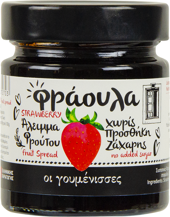 Οι Γουμένισσες Άλειμμα Φράουλα Χωρίς Ζάχαρη Οι Γουμένισσες (220g)