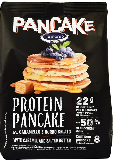 BONONIA DOLCI Pancakes Πρωτεΐνης με Καραμέλα Bononia Dolci (200g)