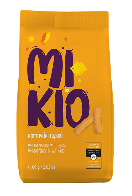 Κρητών Άρτος Κριτσινάκι Τυριού Μικιό (80g)