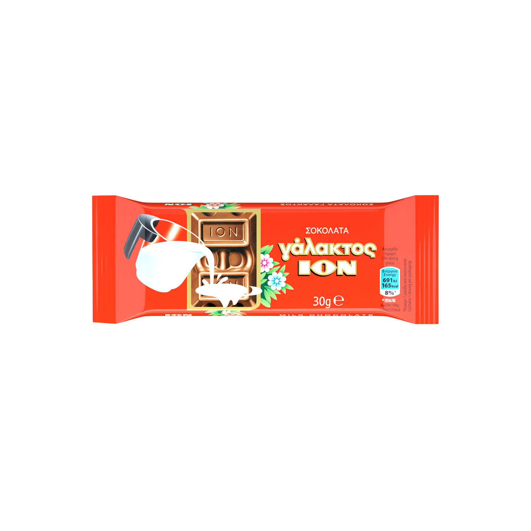 Σοκολάτα γάλακτος ΙΟΝ (30g)