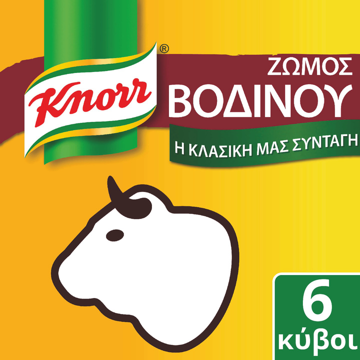 Κύβος Βοδινό Knorr 6 τεμ (3 lt)