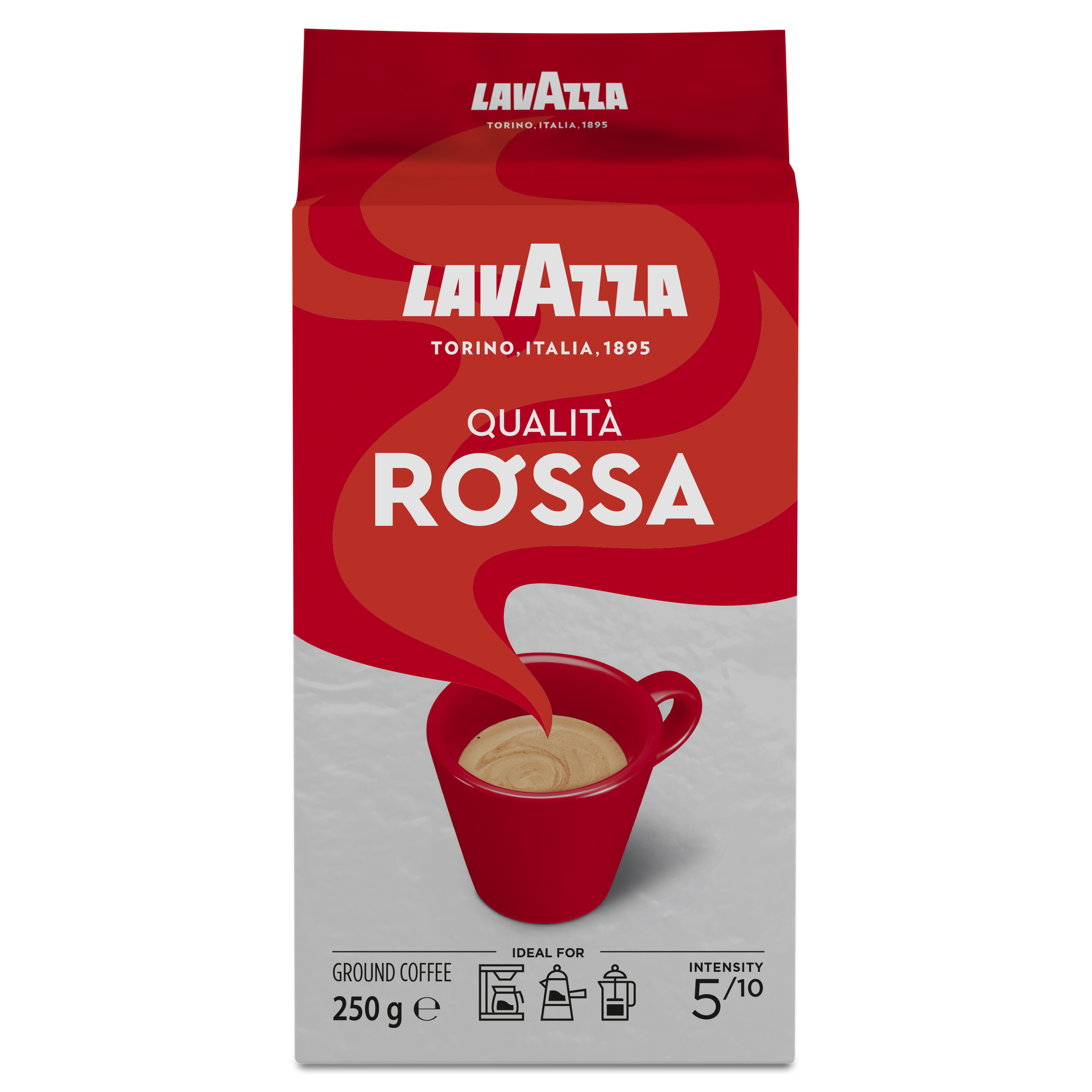 Lavazza Καφές Espresso Rossa Χάρτινη Συσκευασία Lavazza (250 g)
