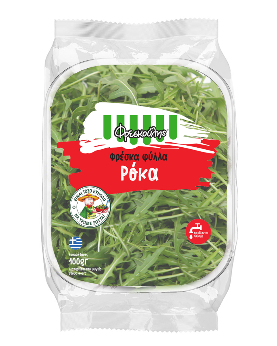 ΡΌΚΑ ΦΡΈΣΚΑ ΦΎΛΛΑ ΆΠΛΥΤΑ ΦΡΕΣΚΟΎΛΗς (100G)