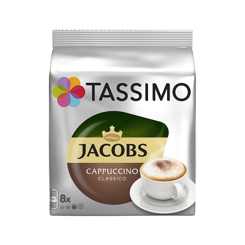 Κάψουλες Cappuccino Για Μηχανή Tassimo Jacobs (8 τεμ)