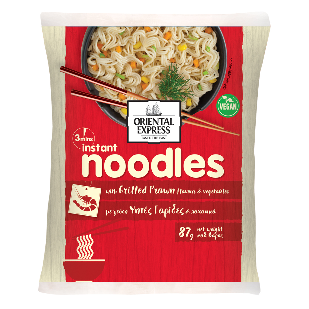 Noodles 3′ Ψητές Γαρίδες Oriental Express (87 g)