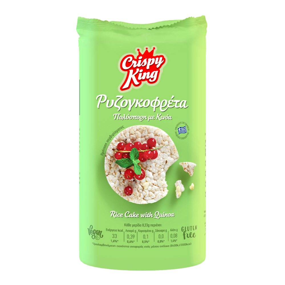 Ρυζογκοφρέτες Πολύσπορες με Κινόα Crispy King (100 g)