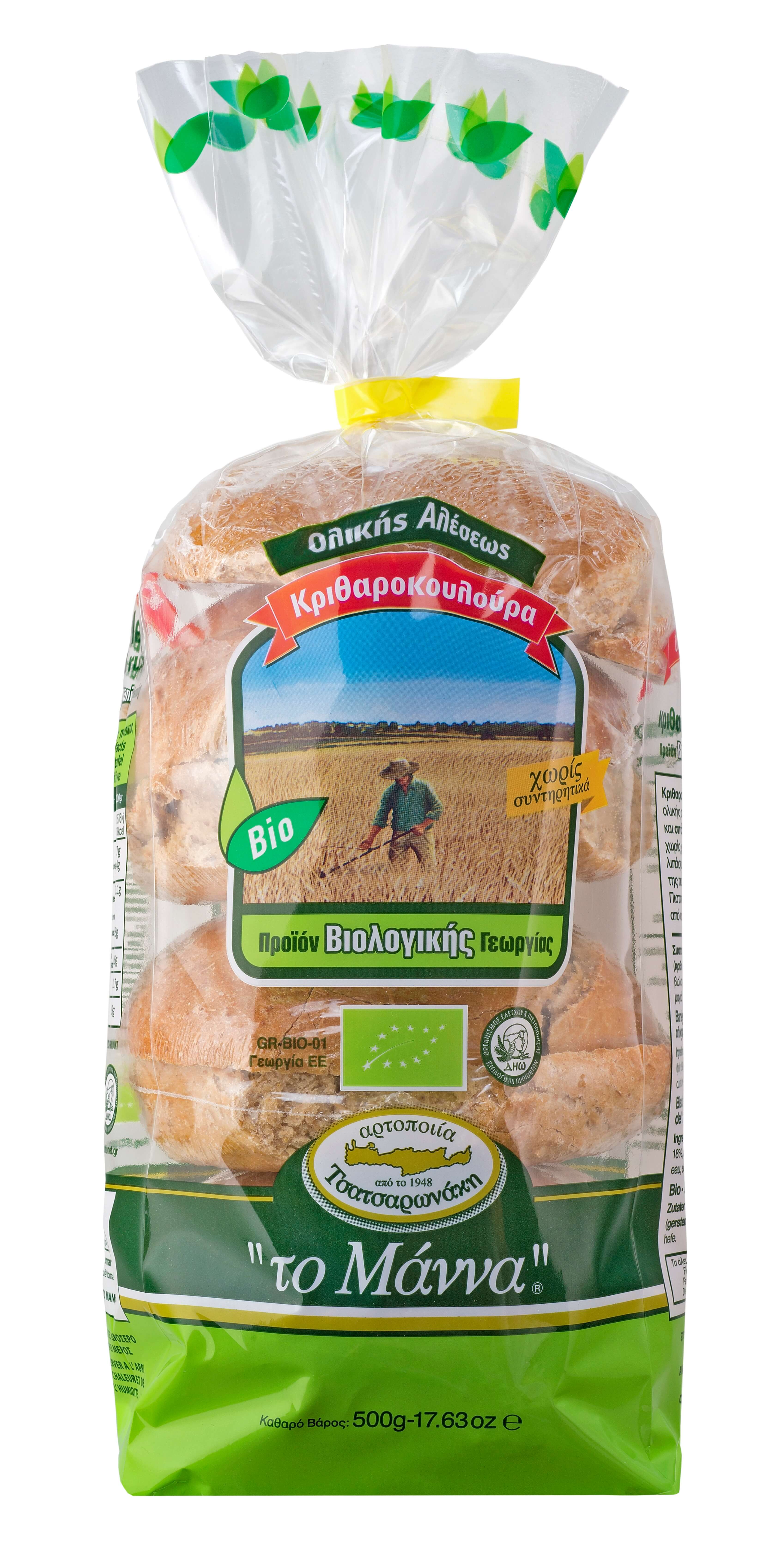 Κριθαροκουλούρα Βιολογική Το Μάννα (500 g)