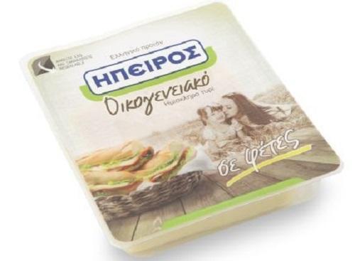 Τυρί ημίσκληρο σε φέτες “Οικογενειακό” Ήπειρος (180 g)
