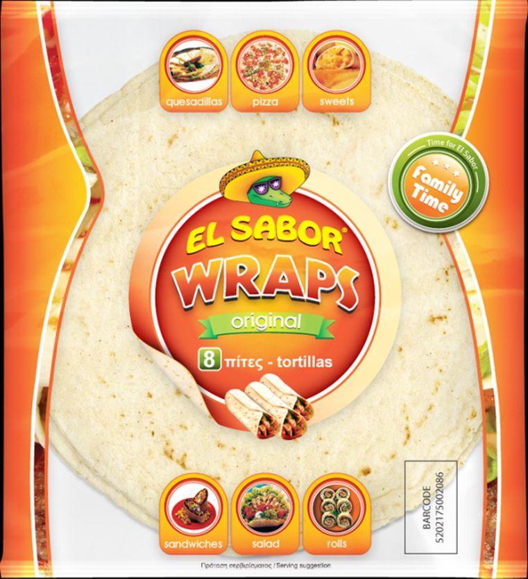 Πίτες Μεξικάνικες Wraps El Sabor (8 τεμ)