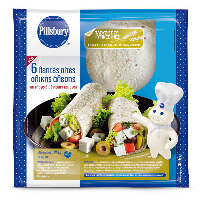Λεπτές Πίτες Ολικής Άλεσης Pillsbury (350 g)