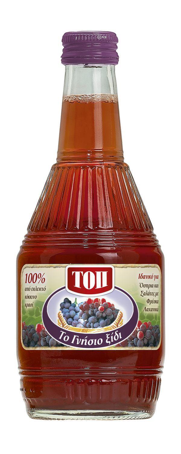 Ξύδι Κόκκινο Γυάλινη Φιάλη Τοπ (500 ml)