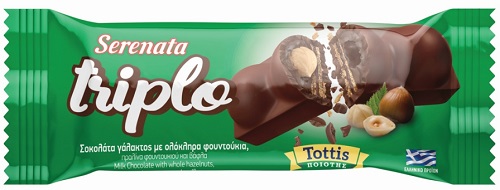 Bingo Σοκολάτα Γάλακτος με Γέμιση Triplo Φουντούκι (50 g)