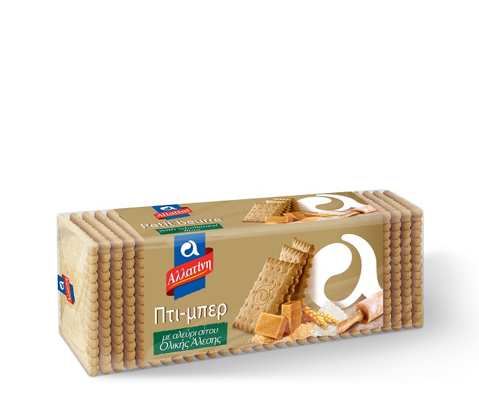 Μπισκότα Πτι Μπερ Ολικής Άλεσης Αλλατίνη (225 g)
