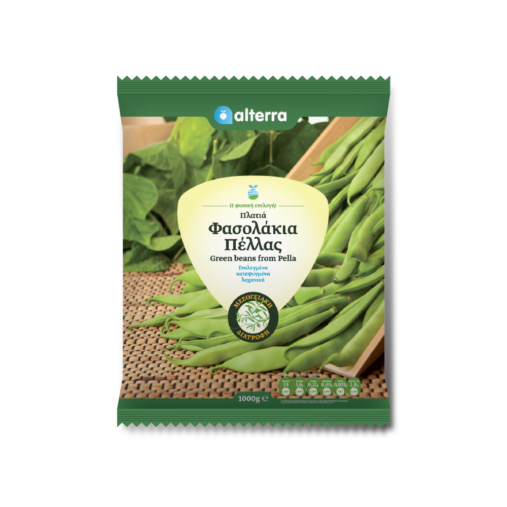 Φασολάκια Πλατιά Κατεψυγμένα Alterra (1 kg)