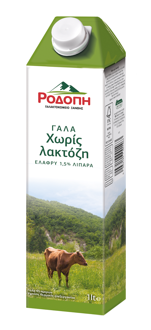 Γάλα χωρίς Λακτόζη ΡΟΔΟΠΗ (1lt)