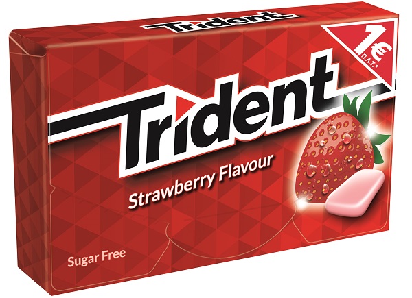Τσίχλες Φράουλα Trident (23,8g)