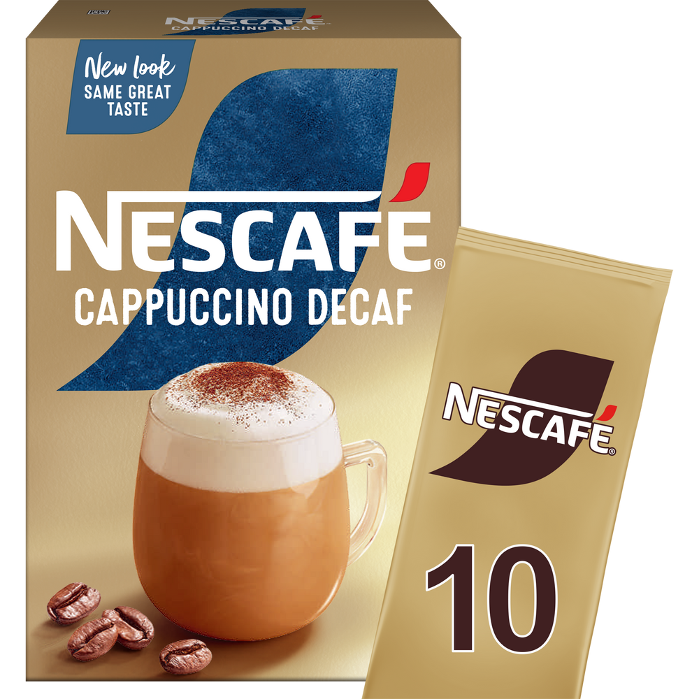 Nestle Στιγμιαίος Καφές Cappuccino Decaf σε φακελάκια Nescafe Gold (10 τεμ) 