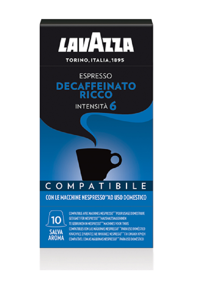 Κάψουλες Espresso Decaffeinato Ricco (ένταση 6) Lavazza (10 τεμ)